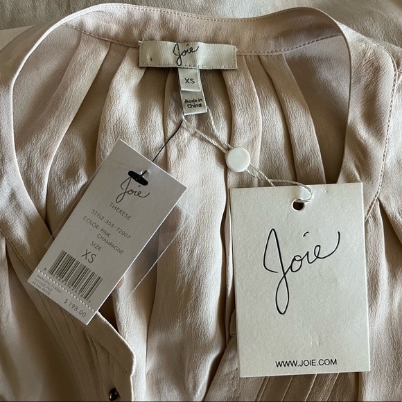 Joie Therese silk tank top. Size XS. Color: pink champagne - Picture 5 of 7